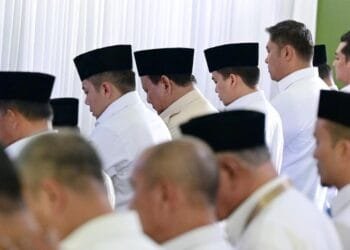 Presiden Prabowo Salat Jumat di Tenda Ibadah Peserta Retret Sebelum Bertolak ke Jakarta