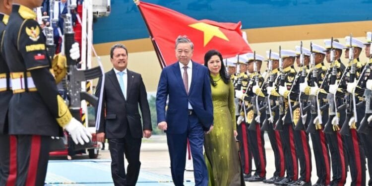 Sekjen PKV To Lam Tiba di Jakarta, Minggu (09/03/2025).(Presidenri)