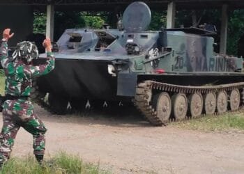 Yonranratfib 2 Marinir Perkuat Latihan Manuver Ranpur bagi Siswa Diktukba Kavaleri