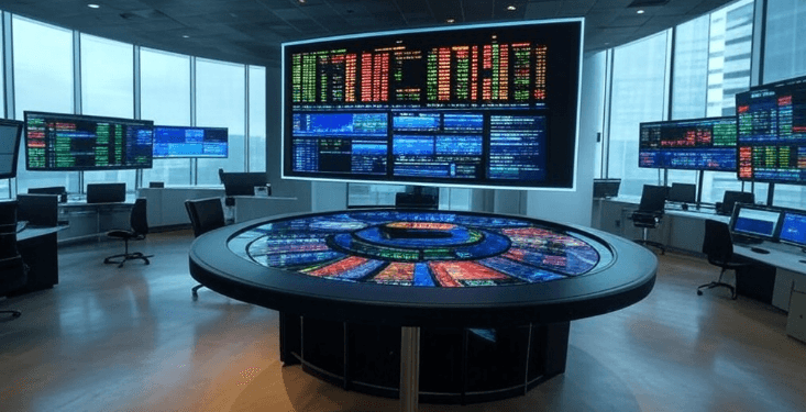 Ilustrasi bursa saham.(grok)