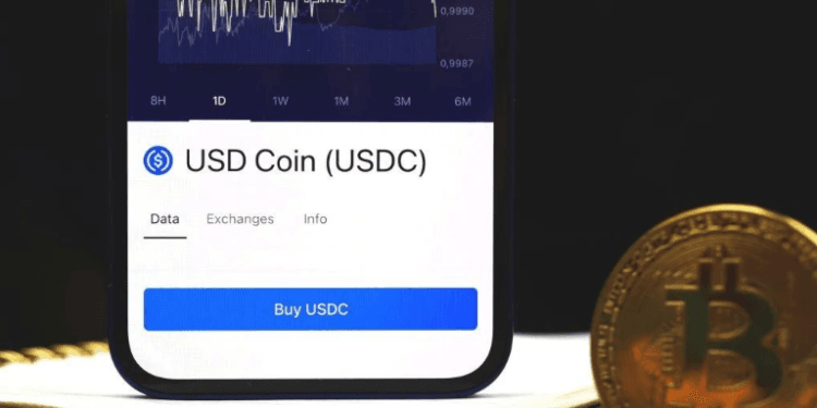 Ilustrasi stablecoin USDC.(BItcoinNews)