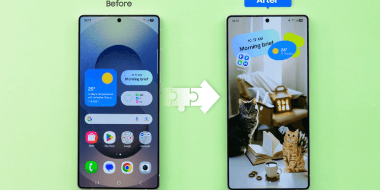 Kostumasi tampilan layat Galaxy S25 Ultra.(GSM)