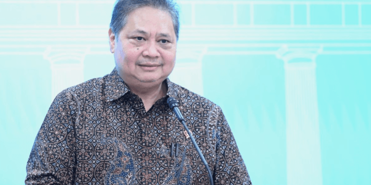 Menko Bidang Perekonomian Airlangga Hartarto.(Presidenri)
