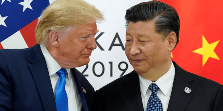 Donald Trump dan Xi Jinping.(Reuters)