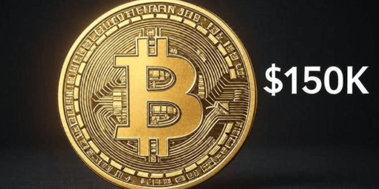 Logo Bitcoin $150K.(grok)