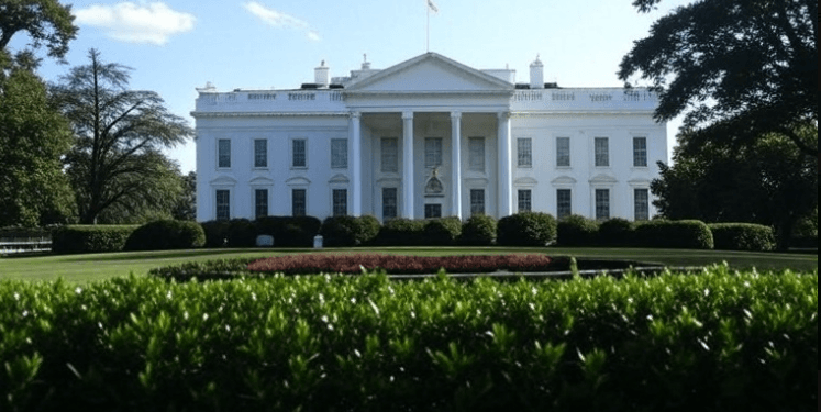 Ilustrasi Gedung Putih.(grok)