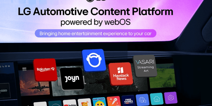 Ilustrasi LG Automotove content platform.(GSM)