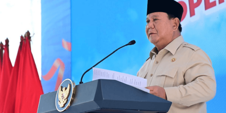 Presiden Prabowo Subianto.(Presidenri)