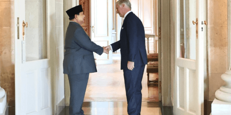 Presiden RI Prabowo Subianto bertemu dengan Raja Belgia Raja Philippe, di Istana Laeken pada Minggu sore, 13 Juli 2025.(Presidenri)