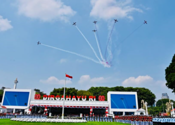 Langit Menggelegar, Tanah Bergoyang: Presiden Prabowo Saksikan Atraksi Udara dan Pesta Budaya Spektakuler HUT ke-80 RI di Istana