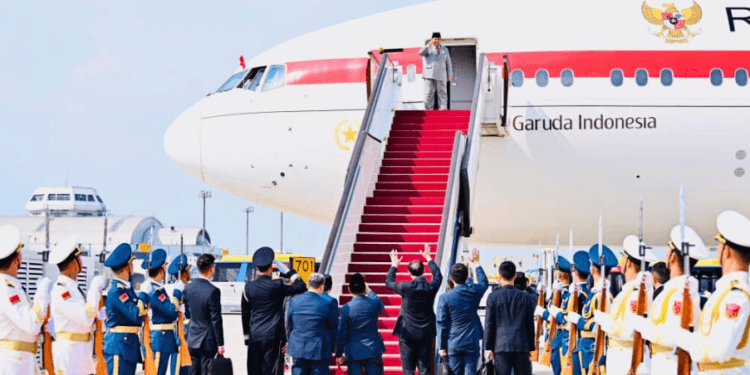 Presiden Prabowo Subianto kembali ke Tanah Air pada Rabu (03/09/2025) setelah melakukan rangkaian kunjungan kerja di Republik Rakyat Tiongkok (RRT).(Presidenri)