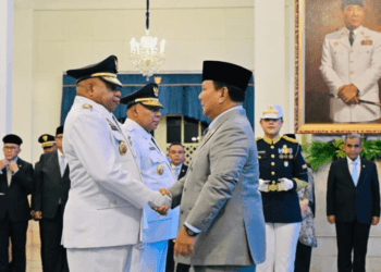 Presiden Prabowo Subianto Lantik Gubernur dan Wakil Gubernur Papua
