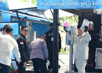 Presiden Prabowo Pimpin Pemusnahan 214 Ton Narkoba Senilai Rp29 Triliun