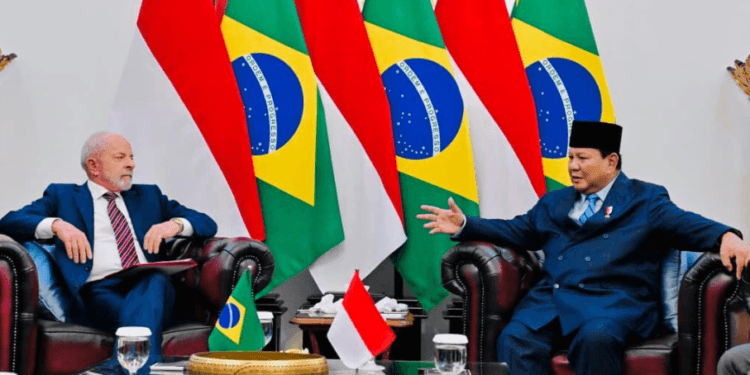 Presiden RI Prabowo Subianto melakukan pertemuan tête-à-tête dengan Presiden Republik Federasi Brasil Luiz Inácio Lula da Silva di Istana Merdeka, Jakarta, Kamis, 23 Oktober 2025.(Presidenri)