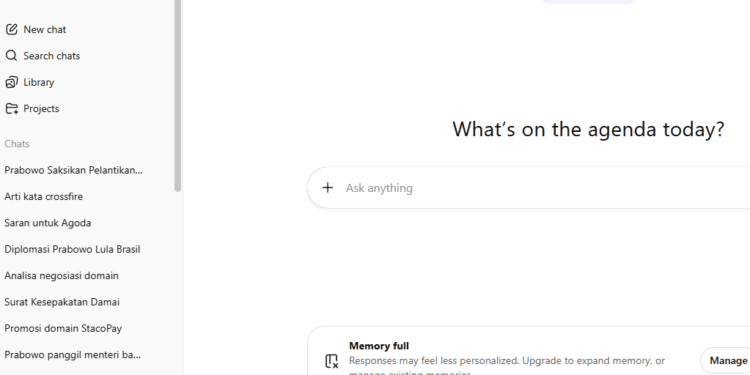Ilustrasi tampilan ChatGPT.(*)
