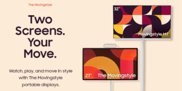 Samsung Hadirkan Movingstyle 27 dan M7 32 Inci: Monitor Pintar Portabel dengan Sentuhan AI dan Desain Futuristik