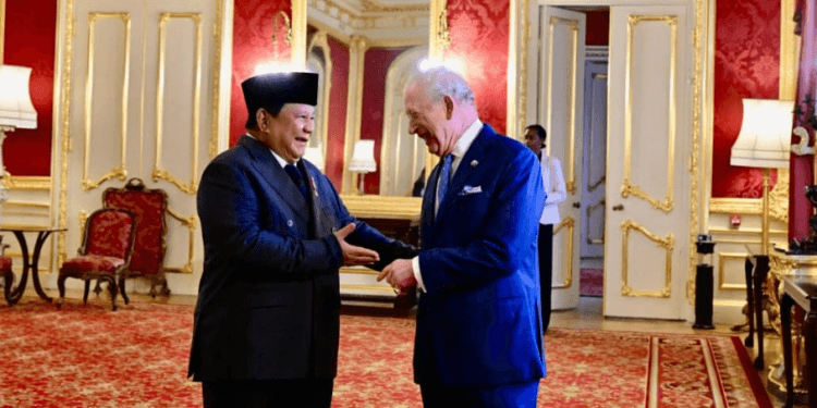 Pertemuan Presiden RI Prabowo Subianto dan Raja Charles III di Lancaster House, London, pada Rabu, 21 Januari 2026.(Presidenri)