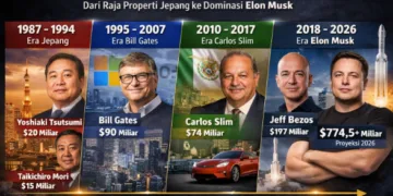 Deretan Orang Terkaya Dunia Selama 4 Dekade: Dari Raja Properti hingga Elon Musk Yang Tembus Rp12.000 Triliun