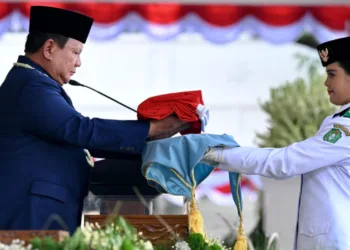 Khidmat di Istana Merdeka, Presiden Prabowo Subianto Pimpin Detik-Detik Proklamasi HUT ke-81 RI