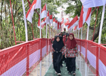 Dulu Harus Naik Getek hingga Berenang, Kini Warga Bisa Menyeberang dengan Mudah Berkat Jembatan