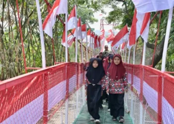 Dulu Harus Naik Getek hingga Berenang, Kini Warga Bisa Menyeberang dengan Mudah Berkat Jembatan
