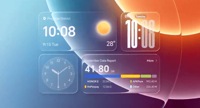 Desain Liquid Glass di Honor.(gsm)