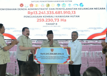 Presiden Prabowo Saksikan Penyerahan Kekayaan Negara Rp13,24 Triliun dan 259 Ribu Hektare Kawasan Hutan kepada Negara