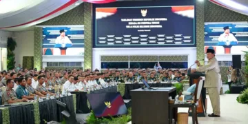 Presiden Prabowo Sampaikan Taklimat Kepada 800 Perwira Tinggi TNI-Polri Tentang Situasi dan Tantangan Bangsa