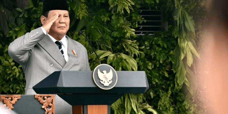 Presiden Prabowo Subianto memimpin upacara peringatan Hari Kesaktian Pancasila Tahun 2026 yang digelar di Monumen Pancasila Sakti, Lubang Buaya, Jakarta, pada Kamis, 1 Oktober 2026.(Presidenri)